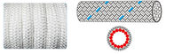 Double-layer multi-ply rope advantages of low elongation, wearing resistance, pliable toughness